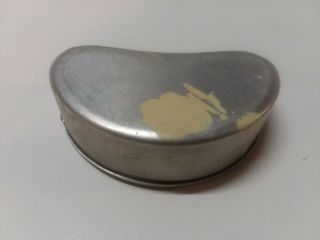 Vintage Metal Bait Box Belt - Mount Worm Can Fishing Memorabilia 1950 - 60s (154) 2