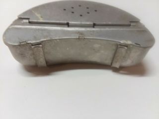 Vintage Metal Bait Box Belt - Mount Worm Can Fishing Memorabilia 1950 - 60s (154) 4