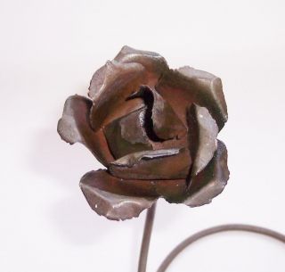 Antique/vintage Wwi Trench Art Brass Sweetheart Rose Flower