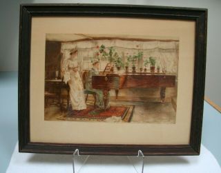 Vintage Print The Sisters By Edwin A Abbey 1882