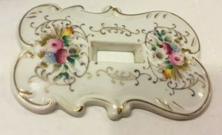 Vintage Arnart Creations Porcelain Floral Light Switch Plate