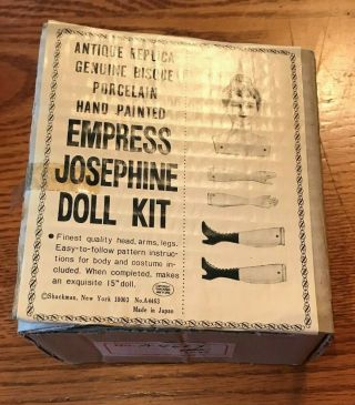 Vintage Shackman Empress Josephine Bisque Porcelain Doll Kit Complete Iob