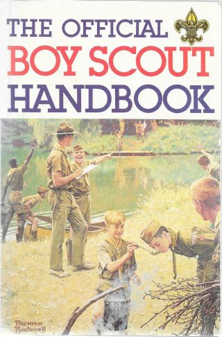 1981 F Boy Scout Handbook Vintage Boy Scouts Of America Bsa Book Norman Rockwell