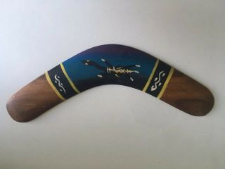 Old Aboriginal Boomerang With Animal Designs 100 Australian Handmade