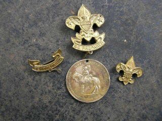Vintage Boy Scout Pins (backward Swastika)
