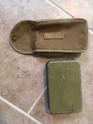 VINTAGE BOY SCOUT - EARLY BAUER & BLACK FIRST AID KIT - COMPLETE CONTENTS 5
