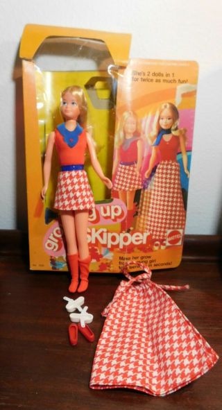Vintage Barbie Growing Up Skipper Doll W Box