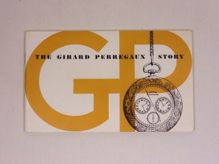 Vintage Girard Perregaux Wristwatch Advertising Booklet Pamphlet Swiss Watch