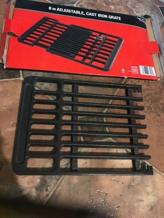 Parts Grilling Camping Cooking Over Fire Cast Iron Grate Parts 8 Inch Adjustable