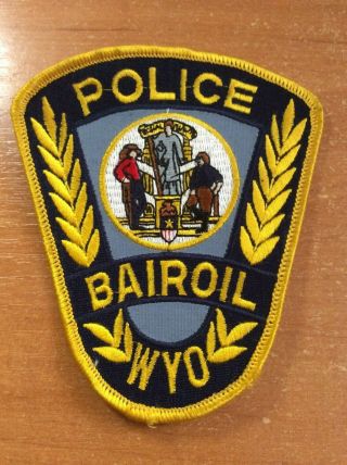 Patch Police Bairoil Wyoming Wyo Wy