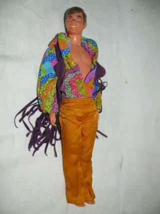 Vintage 1968 Ken Doll Mattel Brown Hair And Blue Eyes