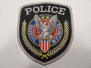 Wyoming Bairoil Police Patch Obsolete