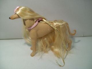 Vintage Barbie Glam N Groom Lacey Dog Figure 1999
