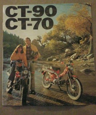 Vintage 1976 Honda Ct - 90 Ct - 70 Dealer Sales Brochure