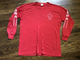 Vintage 80s Boy Scouts Of America Bsa Long - Sleeve Sportswear T - Shirt