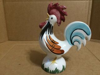 Antique Goebel Rooster Coin Bank With Key 1968 W.  Germany
