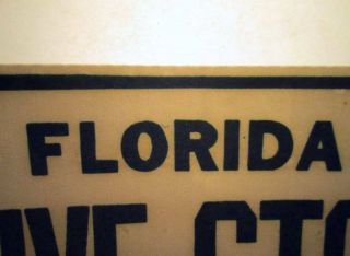 Vtg T - Shirt Iron On Heat Transfer Florida Sunshine State License Arrive Stoned 2