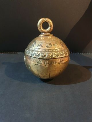 Antique Bronze Elephant Bell