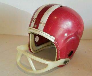 Vintage Jc Higgins Football Helmet 150 Sears Roebuck Co 1960s Medium
