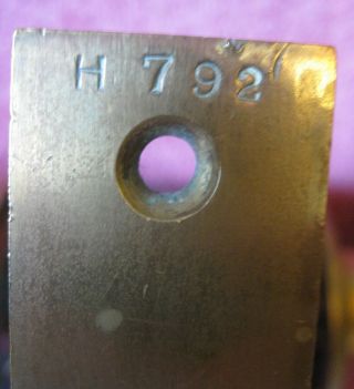 ANTIQUE VINTAGE CORBIN DOOR LOCK H 729 WITH SOLID BRASS DOOR KNOBS NO KEY 2