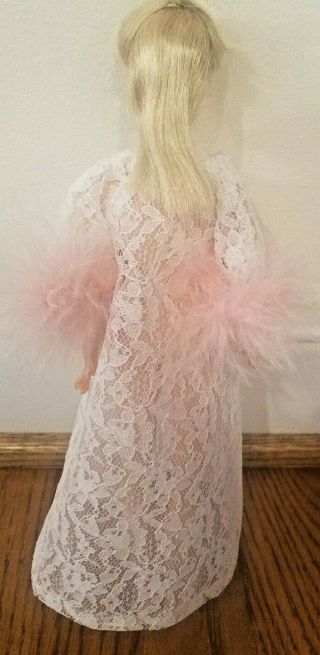 Vintage Mod Barbie: Pink Moonbeams Lace Robe only 1694 no doll 2