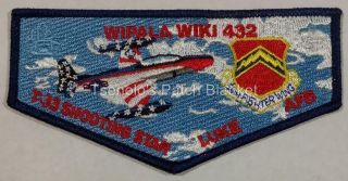 Wipala Wiki Lodge 432 2016 Flap Luke Afb T - 33 Shooting Star Cond