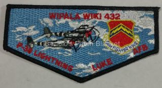 Wipala Wiki Lodge 432 2016 Flap Luke Afb P - 38 Lightning Cond