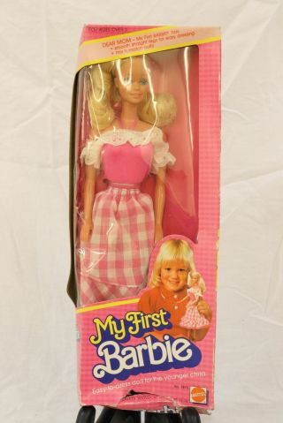 Vintage Mattel My First Barbie Doll 1982 No.  1875 Blonde Doll