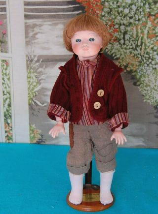 Vintage Doll Victorian Style Child Boy 4 Pc Outfit For Antique 16 - 17 "