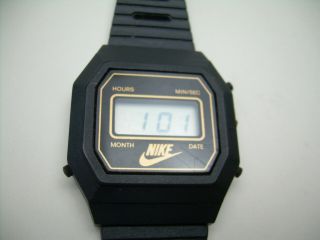 Vintage Nike Digital Sport Watch Unisex Nike Promo Watch - Black