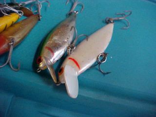5 Bomber Baits Smilin - Minno 2 Speed 2 Shad Pin Fish Old Bass Fishing Lures Crank 4