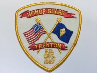 Trenton Jersey Honor Guard Fire Patch