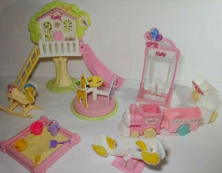 Barbie Kelly Playground Treehouse Playset 99 Complete Vintage 1998 Mattel