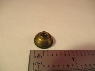 Antique Brass Leitz Germany Objective Lens Microscope Part As Pictured &13 - 43