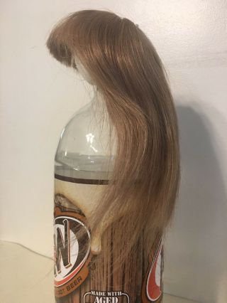 Antique Human Hair Doll Wig Dark Blonde Size 10 W116