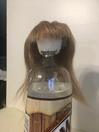 Antique Human Hair Doll Wig Dark Blonde Size 10 W116 2