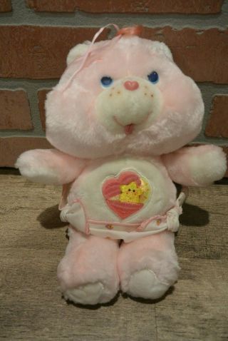 Vintage 1983 Kenner Care Bears Baby Hugs Bear Plush Teddy Stuffed Animal 61250
