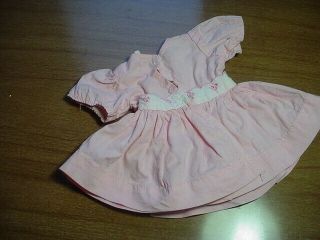 Vintage Terri Lee Tagged Pink Dress Fits 16 Inch Doll
