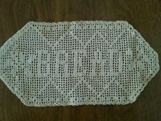 Antique Crochet Bread Insert Doily Project Primitive Rustic Tables