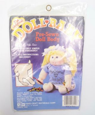 Fibre - Craft The Doll Baby Pre - Sewn Doll Body Open Package Flesh 3092