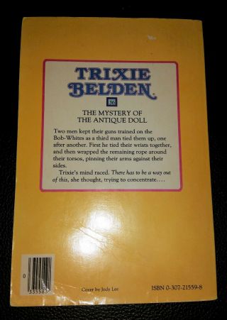 Trixie Belden THE MYSTERY OF THE ANTIQUE DOLL (36) Sqaure PBaZS 2
