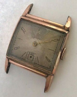 Vintage 10 Karat Gold Filled Longines Hand Winding Mens Watch,  Cal.  10l