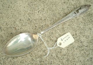 Vtg Sterling Silver Souvenir Spoon Old Faithful Inn Yellowstone National Park
