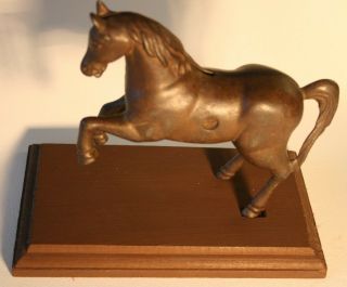 Antique Cast Iron Rearing - Up Pony Coin Bank