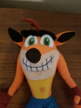 Vintage 2001 Crash Bandicoot Plush Universal Studios Play By Play Stuffed Animal