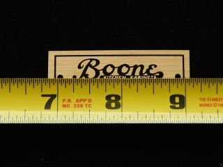 Label for Boone Cabinet 4
