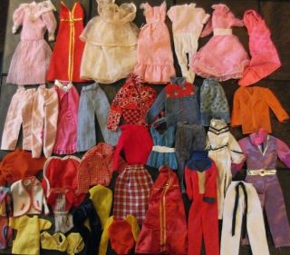Barbie & Ken Doll Clothes - 36pc Assorted Age Vintage Clothing
