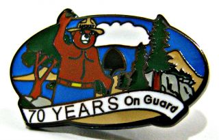 ⫸ 218 Pin – Smokey Bear “70 Years On Guard” Prevent Forest Fires - In Bag