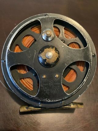 Vintage Pflueger 3.  5 " Sal - Trout Made In Usa No.  1554 Fly Fishing Reel