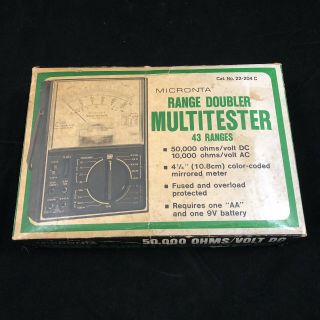 Vintage Micronta Range Doubler Multi - Tester (22 - 204c)